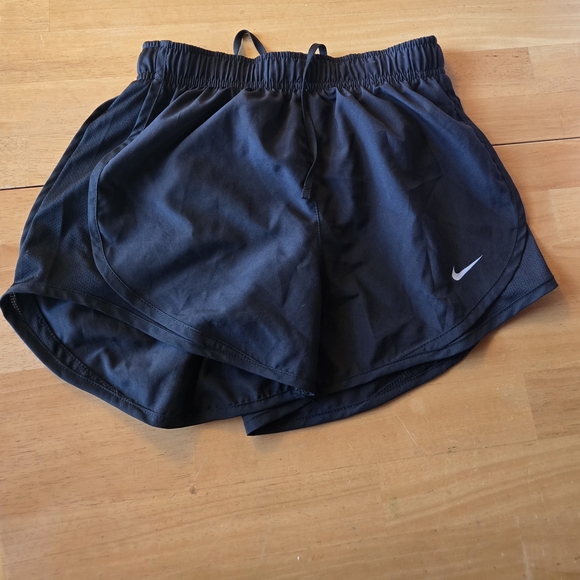 Nike Pants - Nike Women’s Black Athletic Running Shorts with White Swoosh